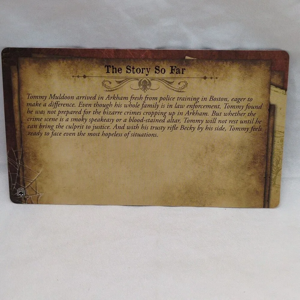 (4) Mansions Of Madness Streets Of Arkham Character Cards Only